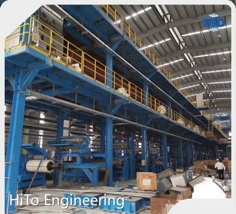 Farbbeschichtungslinie für Kohlenstoffspulen, kontinuierliche Feuerverzinkungsanlage, Großhandel - HiTo Engineering 1