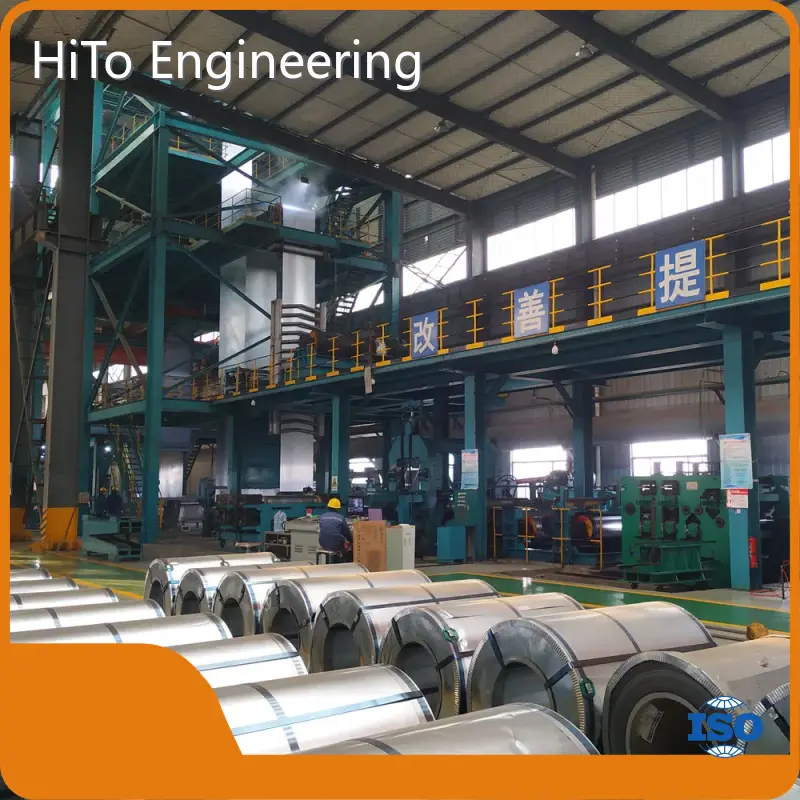 Технические характеристики линии цветного покрытия. Рулоны углеродистой стали. Линия непрерывного горячего цинкования оптом - HiTo Engineering. 1